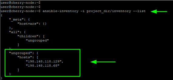 List Ansible inventory