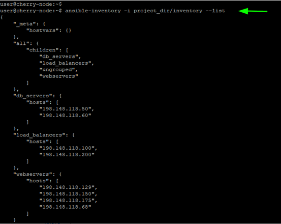 List Ansible inventory