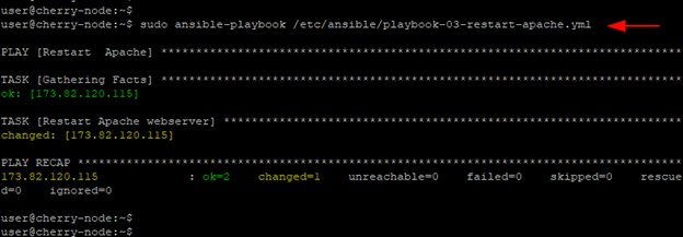 Run Ansible playbook