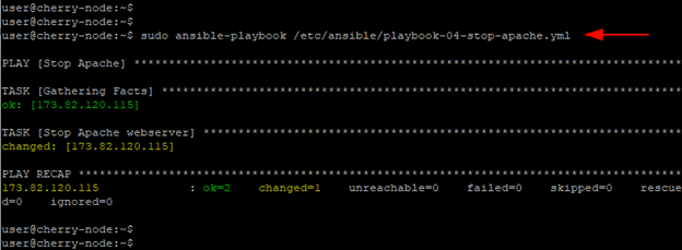 Run Ansible playbook