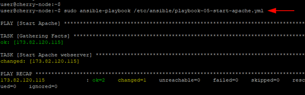 Run Ansible playbook