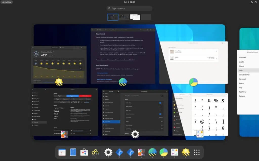 GNOME dark theme