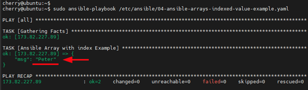 Access a single array element