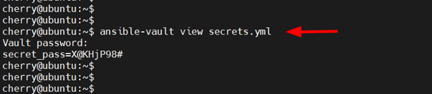 ansible-vault view