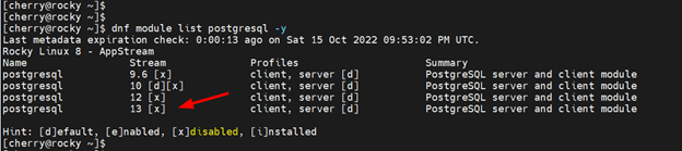 Verify PostgreSQL repository