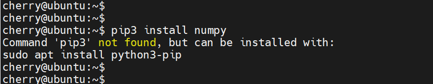 pip3 install numpy