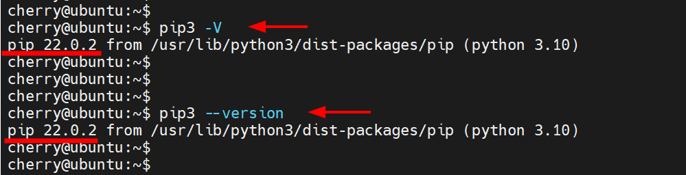 pip3 --version