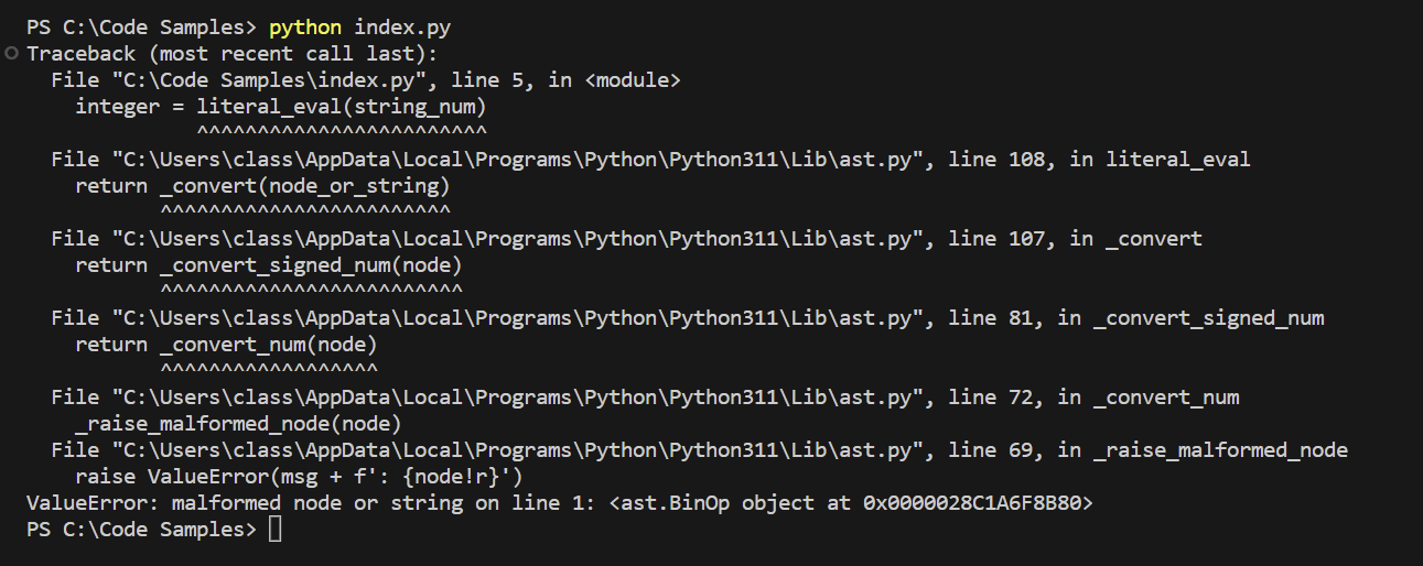 literal_eval() value error example