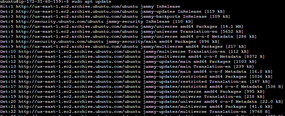 Update existing packages and repositories