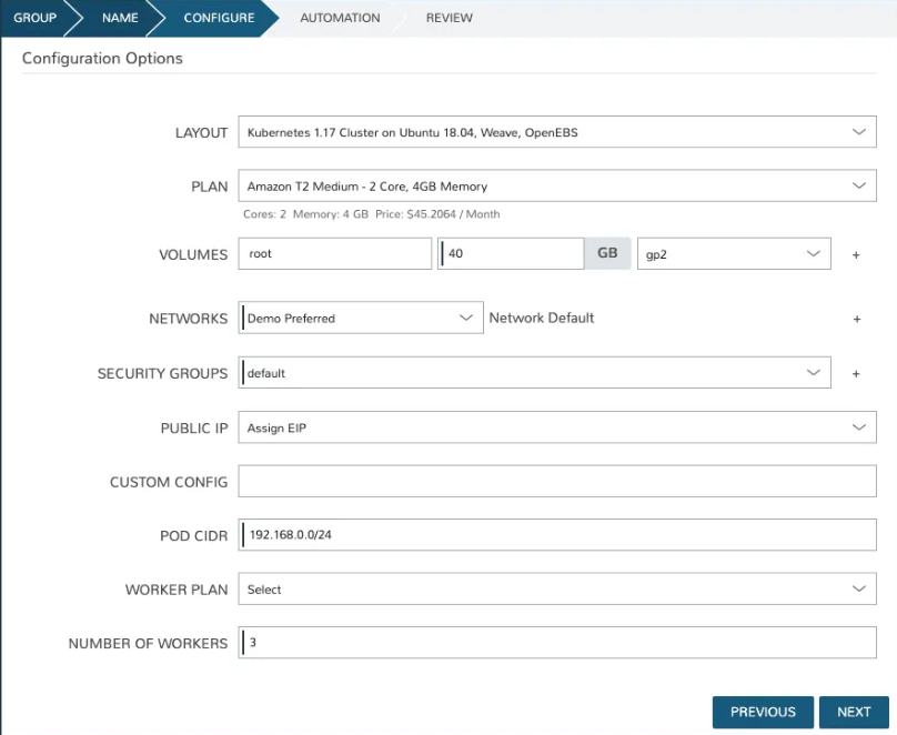 Morpheus multi-cloud management tool screenshot