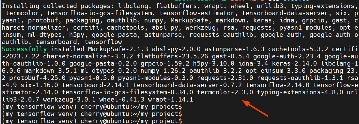 TensorFlow-packages-installed