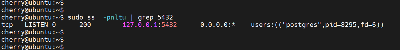 check-port-PostgreSQL-is-listening-on