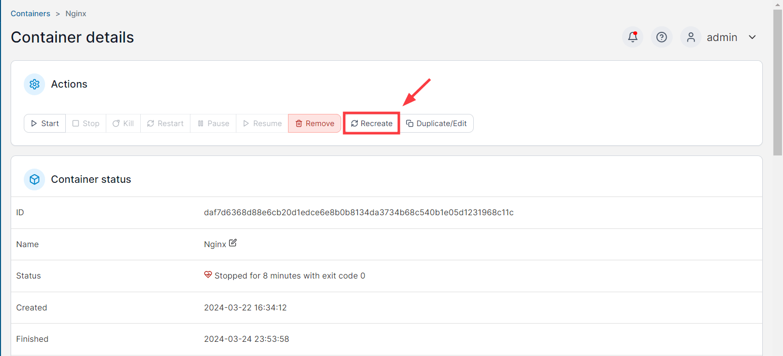 recreate-docker-container-in-portainer