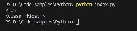 output of json data value type