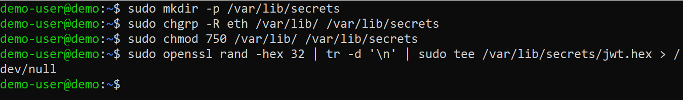 Generate JWT secret