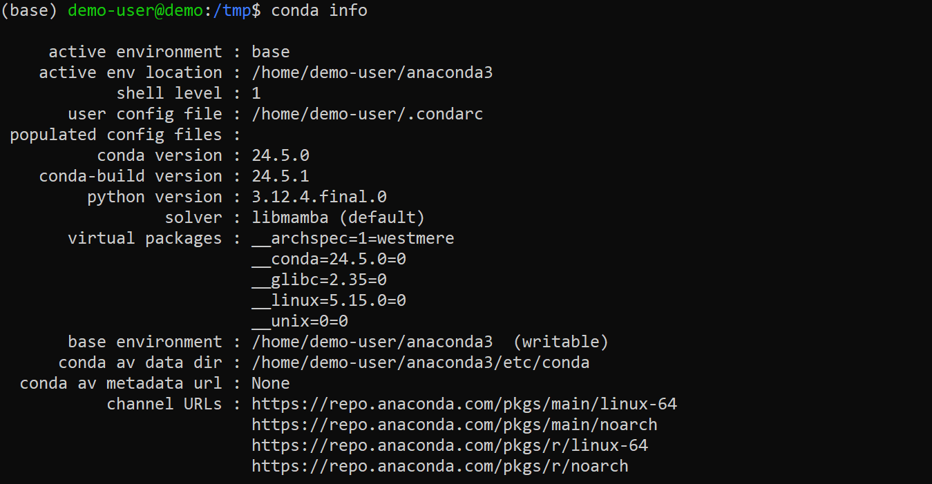 Verify Anaconda installation