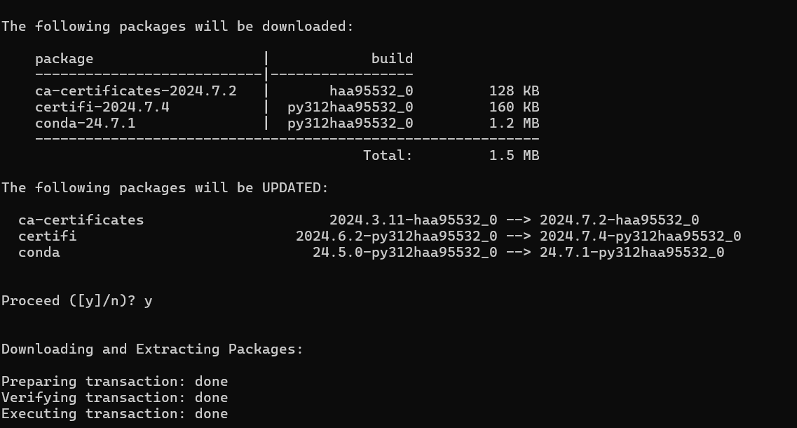 Install pandas using anaconda