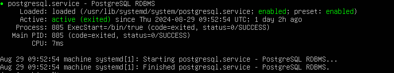  How to check the status of PostgreSQL 16 service on Ubuntu 24.04 LTS