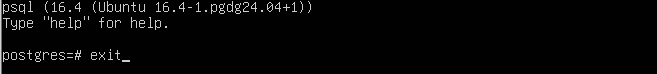 How to exit the PostgreSQL shell