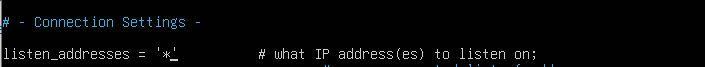 How to configure the ip address PostgreSQL listens on