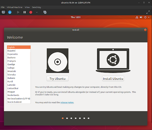 Ubuntu18.04 window