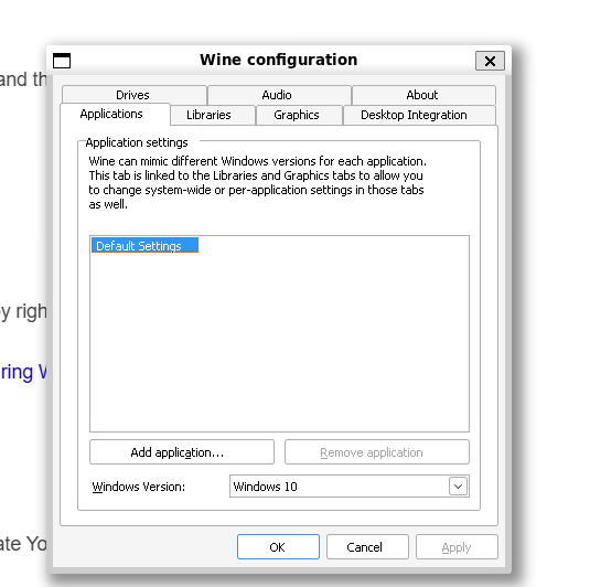 Wine Configuration