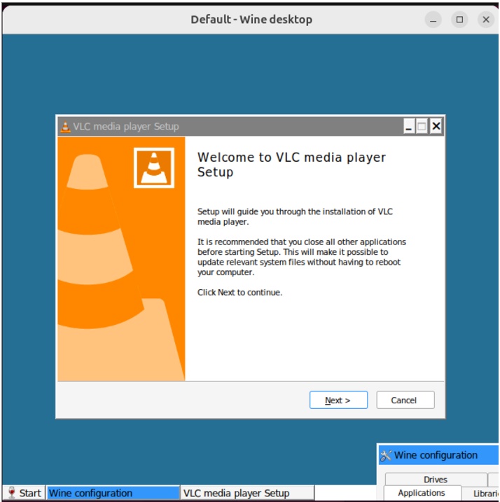 VLC setup